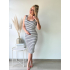 2144 Jurk Elise Stripes Donkerblauw